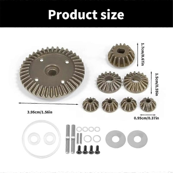 Differentialväxel för fjärrstyrd bil för XV02 TT02 MB01