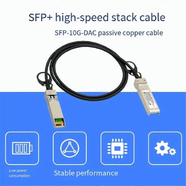 10G SFP+ DAC-kabel, Direktansluten passiv kopparkabel, 0,5 meter