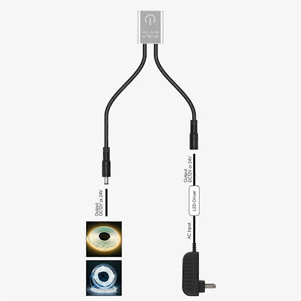 DC 12V 24V Touch Dimmer Switch Touch Dimming Switch Controller