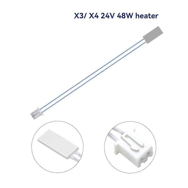 24V 48W Keramisk til X3 X4, Termistor - 3D Printer Dele C