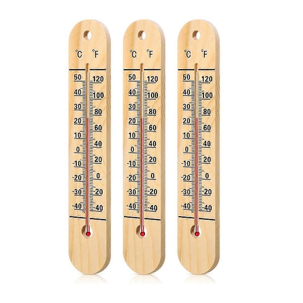 3 st Väggtermometer Inomhus Stora Utomhustermometrar för Uteplats Dubbla Skalor Termometer för Temperatur Hem Pool