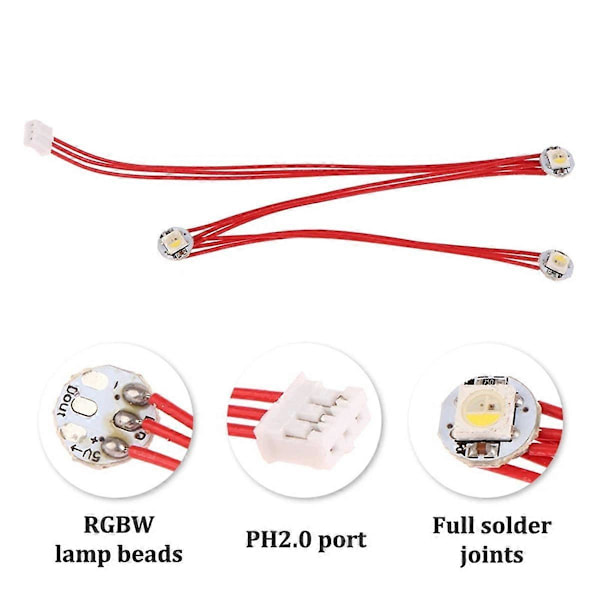 1 st RGBW Mini Knapp LED-kit för Stealthburner Extruder för Voron 2.4