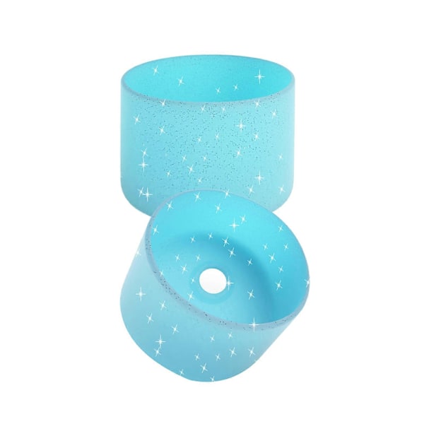 2 st Silikonkoppskydd för Owala Vattenflaska 24oz 32oz Halkskyddande Skyddshylsa för FreeSip Flaskor BPA-Fri Diskmaskinsäker Bottenstötfångare C Blue 24oz
