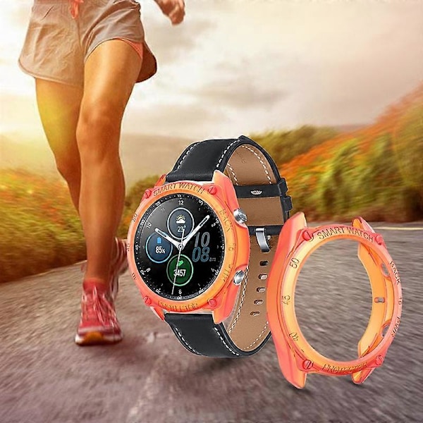 Skyddsfodral Mjuk TPU Anti-fall 41mm/45mm Smart Klocka Ram Skal Skydd för Samsung Galaxy Watch 3 Purple 41mm