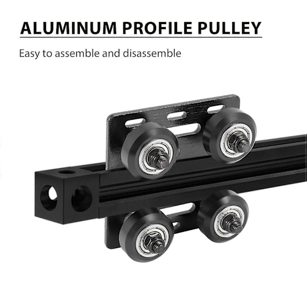 3D Printer 2020 Aluminium Profil Remskive V-Slot Byggeportalplade