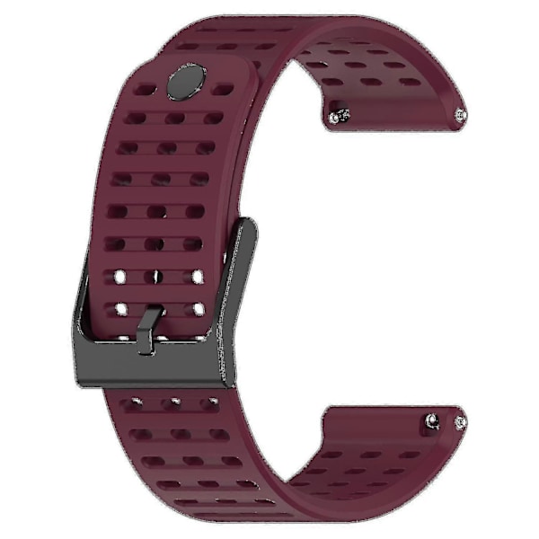 Urheiluranneke Suunto Vertical/9 Peak Pro/9 Peak/5 Peak -kelloille, 22 mm silikoniset kellon rannekkeet Wine Red