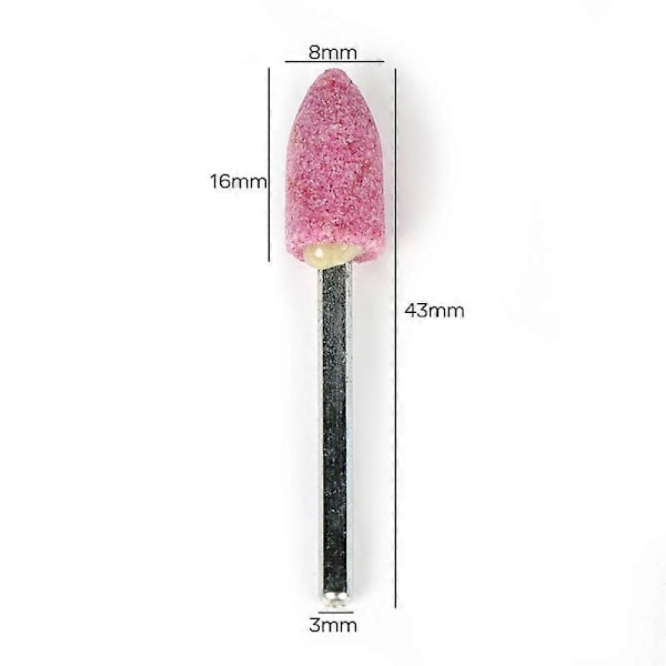 10 st Slipstift för roterande verktyg - Form Rosa