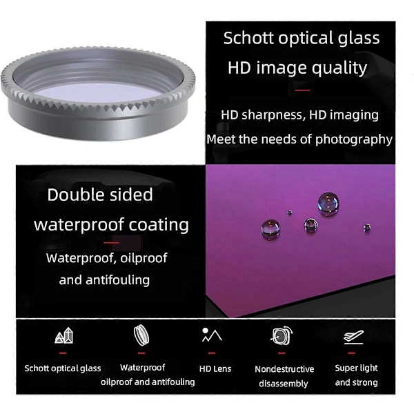 Til Go 2/3 Linsefiltre ND8 ND16 ND32 ND64 MCUV CPL G