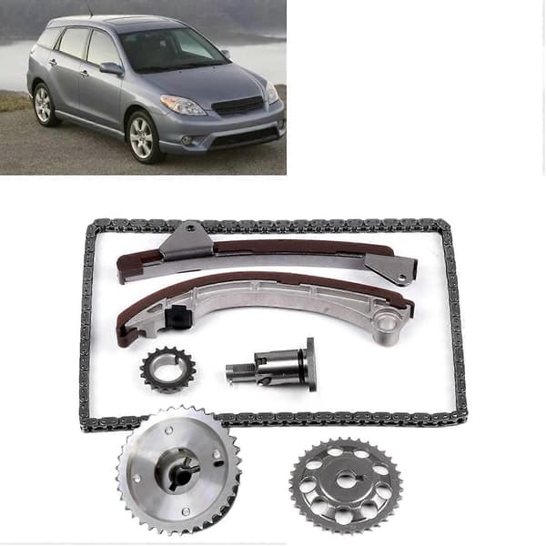 Motor Timing Chain Kit for Matrix 2000-2008 3ZZ-FE 1ZZ-FE Strammer Guide Rail Krank Kam