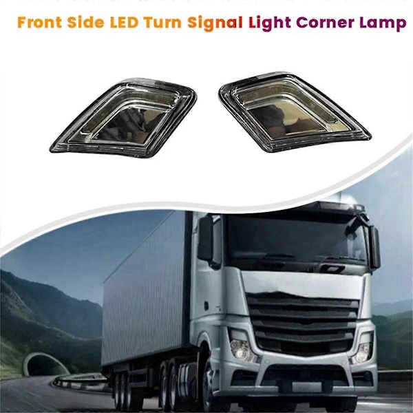 1 par främre sidohörnslampa LED blinkerslampa för lastbil MP5 Lastbil A9608201421 A9608201521