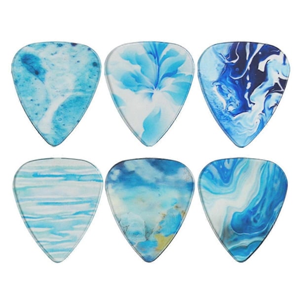Transparenta Plektrum, Gitarrplektrum, Folkgitarr, Personliga Färg Transparenta Plektrum A