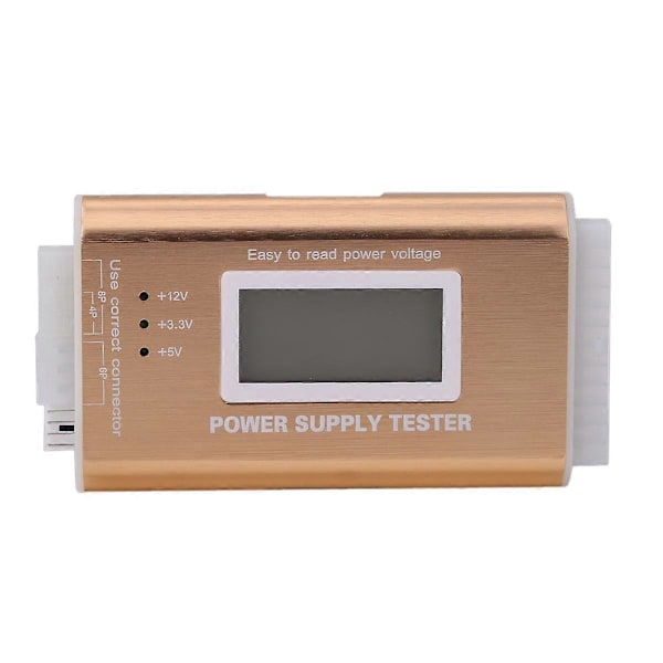 Digital LCD PC Strømforsyningstester 20/24 Pin 4 PSU til ATX BTX