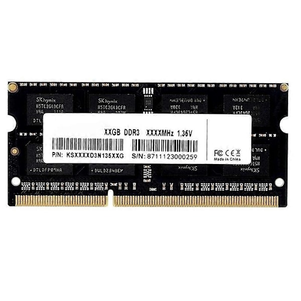 DDR3 DDR3L 4GB Minnesmodul för Bärbar Dator 1333 1600 DDR3L 204Pin Sodimm Minnesmodul för Bärbar Dator