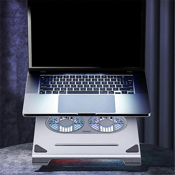 Laptopkylplatta med fläktar, USB-port rymdgrå