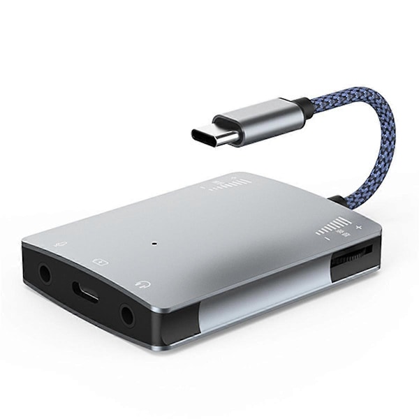 USB C Live Ljudkort Högtalare 3.5mm Ljudgränssnitt Adapter för / Hörlurar Hög Kvalitet Live Konverterare