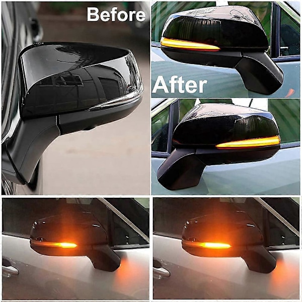 1 Par Sidospegellampor Bak för Alphard N300