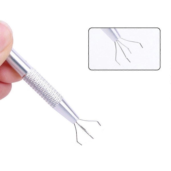 4-käftsgripare för IC-chip Skruvklämma Handverktyg Silver