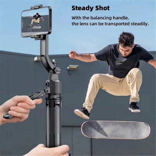 C17 Monopod 360 Auto-Rotation AI Tracking Shootings Tripod Bluetooth Shutter til Telefonholder Trådløs Selfie Stick