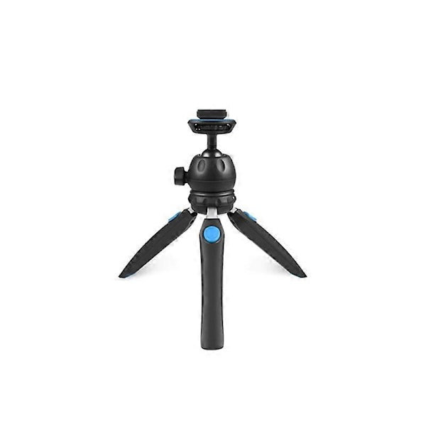 Portabelt Fäste VLOG Live Stabilisator Stativ med Telefonklämma, Blå