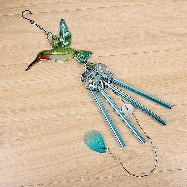 Dragonfly Wind Chime Glas Trädgårdsarbete Vindspel Hänge Hög Kvalitet för Vägg Fönster Dörr Ornament