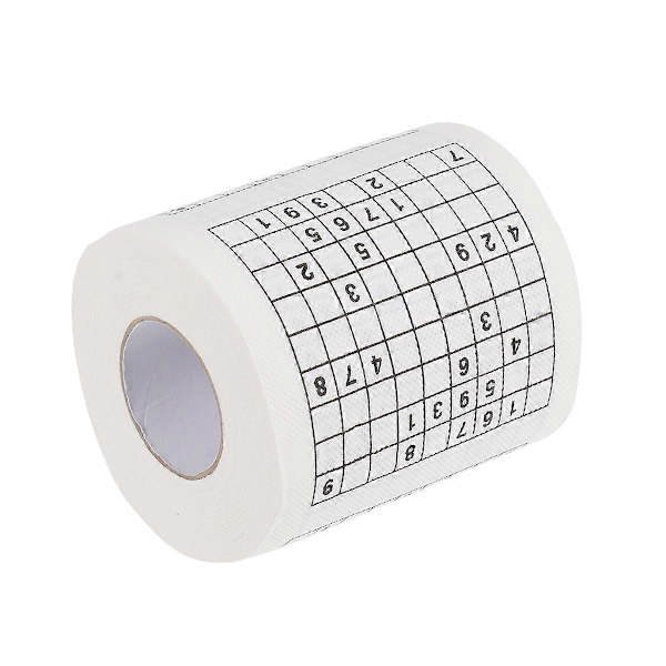 Luova Sudoku Painettu WC-paperi Hauska Paperinen Nenäliina