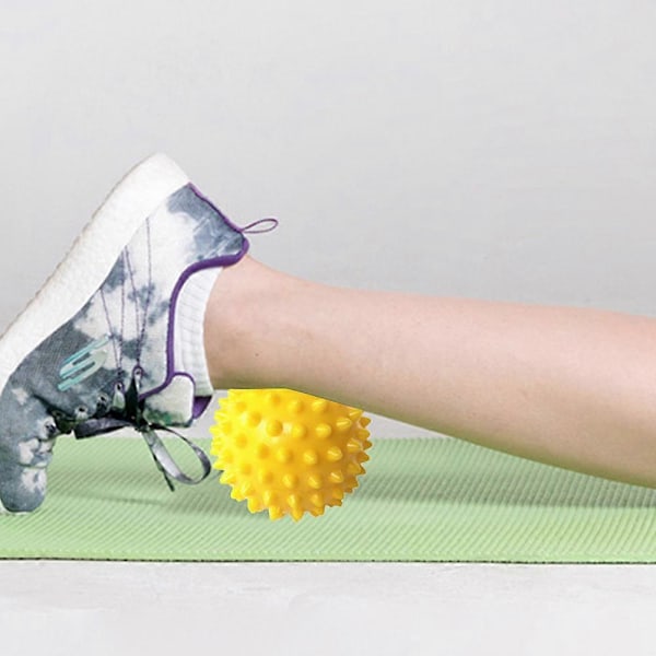 Massageboll|Tredelad Muskelavslappning Sammanfogad Fasciaboll - Gul Set