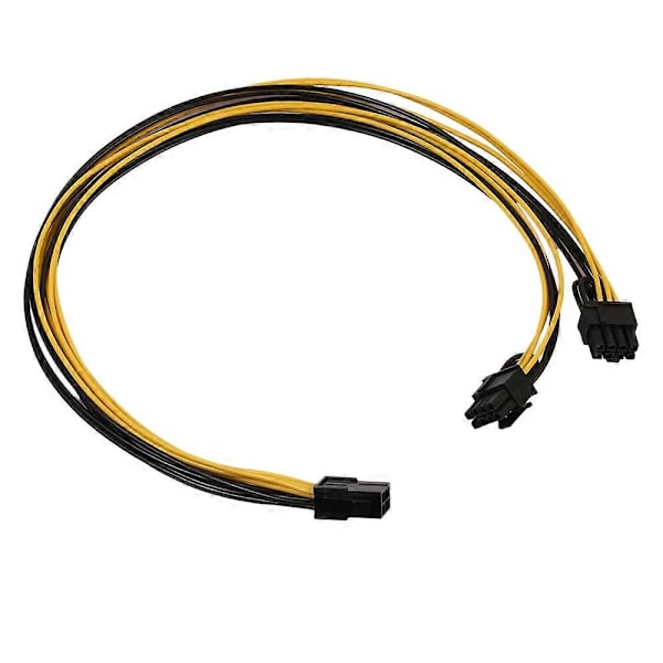 PCI-E PCI Express 6Pin Hona till Dubbel Dubbel 2-Port 8Pin (6 + 2Pin) Hane