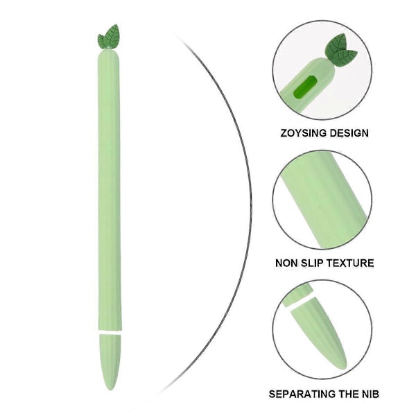 Stylus Penna Skydd Morot Silikon Skyddsfodral Kompatibelt för Apple Pencil 2