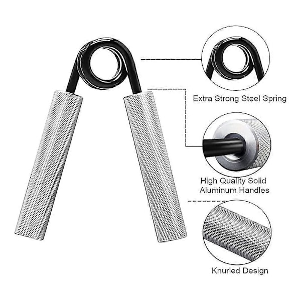 6 st 100LB - 350LBs Handgreppstränare Fitness Handgrepp Set, Kolstål No Heavy-Duty Grip St