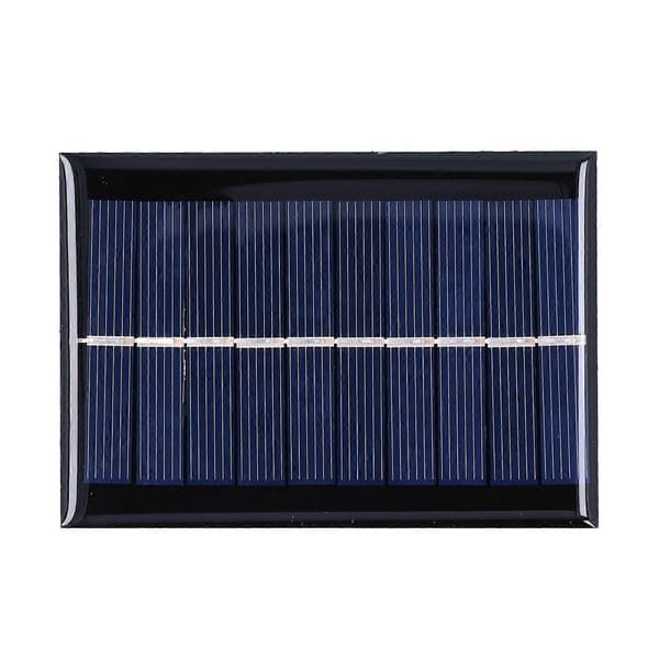 1W 5V Solpanel Polykristallint Kisel Solar Epoxiskiva för Båtar Flygplan Utomhus Solcellslampa