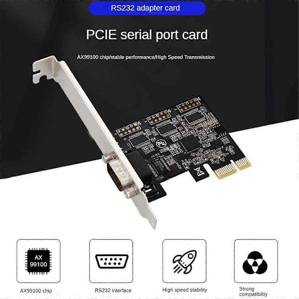 Pcie X1 - RS232-sarjaliitinsovitinkortti, teollisuusohjaustietokone