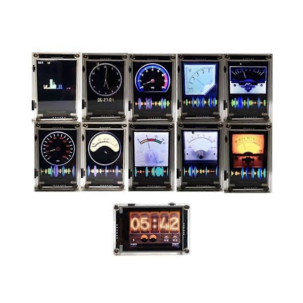 Klocka Musik Spektrum VU Meter 2.4 tum Digital Rytm Analysator