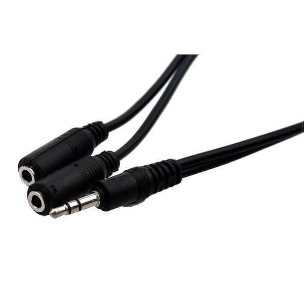 O Y Kabel 3,5 mm Stik Til 2 X 3,5 mm Stik Koblingsadapter 2