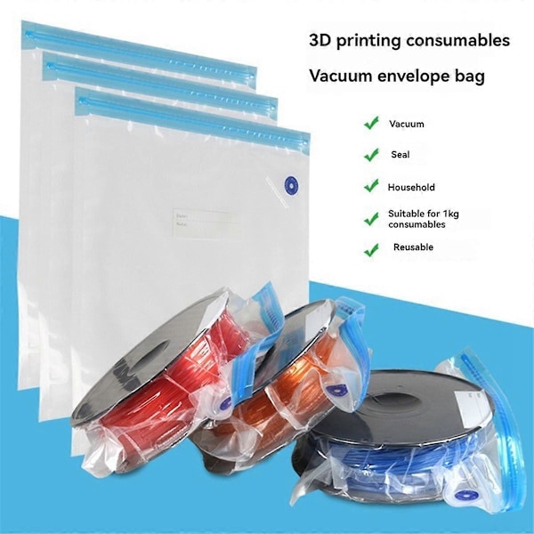 3D-skrivare Vakuumförpackning Filament Förvaringspåse för 3D-utskriftstillbehör B