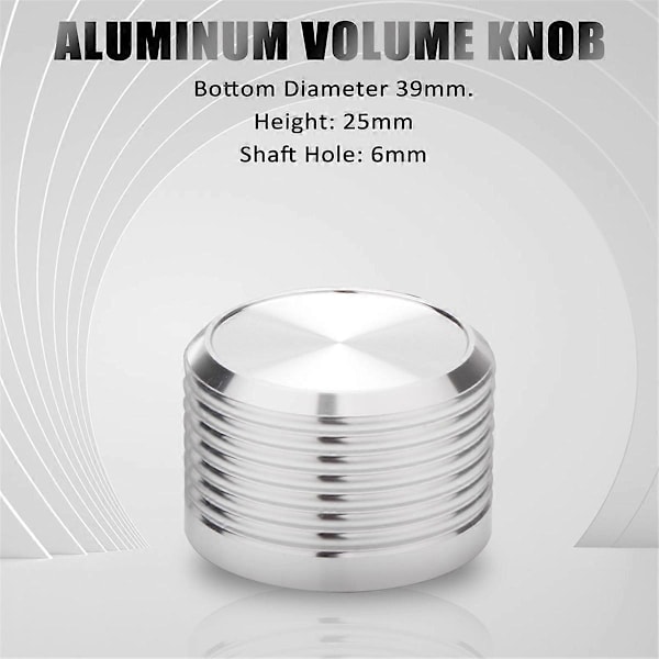 4st 38x25mm Solid Aluminium Gitarr AMP Förstärkarknapp