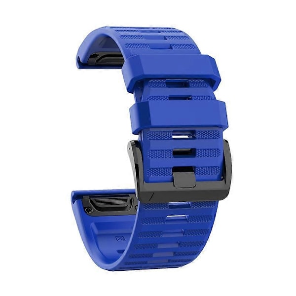 Ersättningsarmband Mjuk Silikon 22mm/26mm Snabbkoppling Klockarmband Kompatibel Garmin Fenix 6/Fenix6 Pro/Approach S60/Forerunner935/Co Dark Blue 22 mm