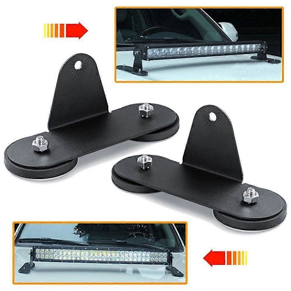 för SUV Stark 2st Bil Tak LED Ljus Bas Fäste Magnetisk Hållare Bar