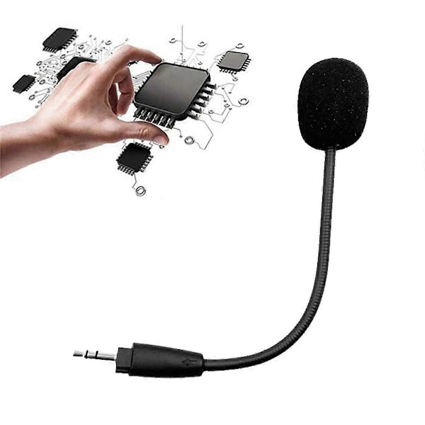3,5 mm Mikrofon för Corsair HS35/HS45 Gaming Headset Hörlurar Mikrofon