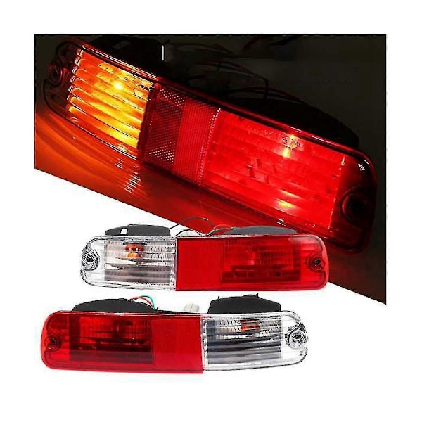 1 par Bil Bakre Stötfångare Dimljus Parkerings Varningsljus Reflektor Bakljus För Montero V73 V77 02-0