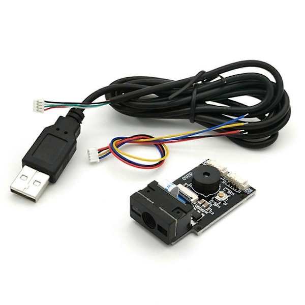GM65 USB Kabelansluten Streckkodsläsare 1D 2D Streckkodsläsare QR-kodläsarmodul CMOS Summer för Påminnelse