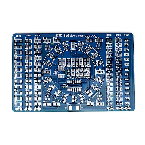 Lödningsövning SMD Kretskort LED Elektronikprojekt DIY Kit