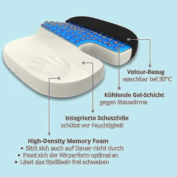Siddehynde med L Memory Foam Ch Hynde til B Lindring