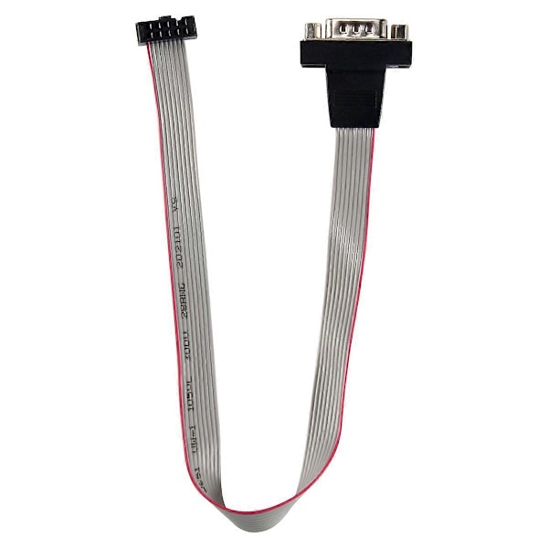 DB9 RS232 til 10-pin fladkabel-stikadapter