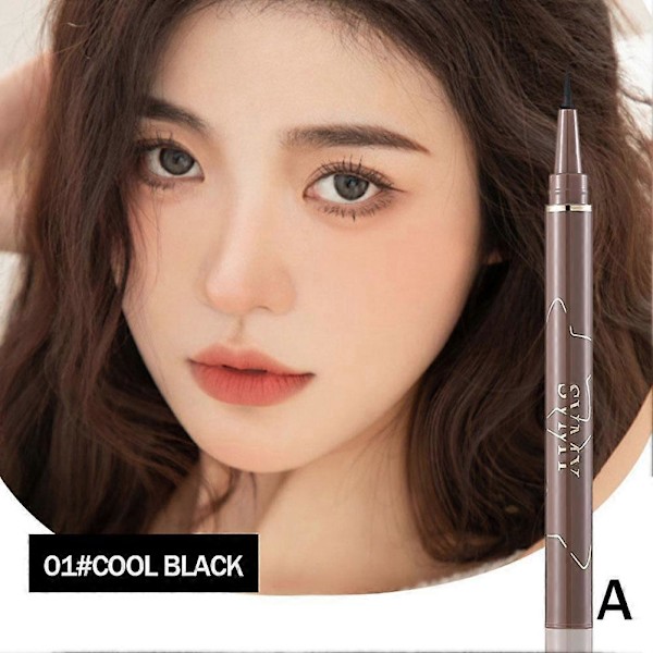 Nopeasti kuivuva vedenkestävä ja tahraton 001 mm ohut nestemäinen eyeliner black