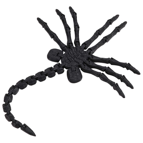 Facehugger Modell Fullt Artikulerad Filmrekvisita Svart