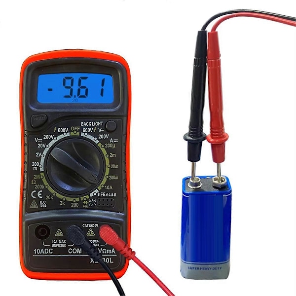 XL830L Handhållen Digital Multimeter LCD Bakgrundsbelysning AC/DC Amperemeter C