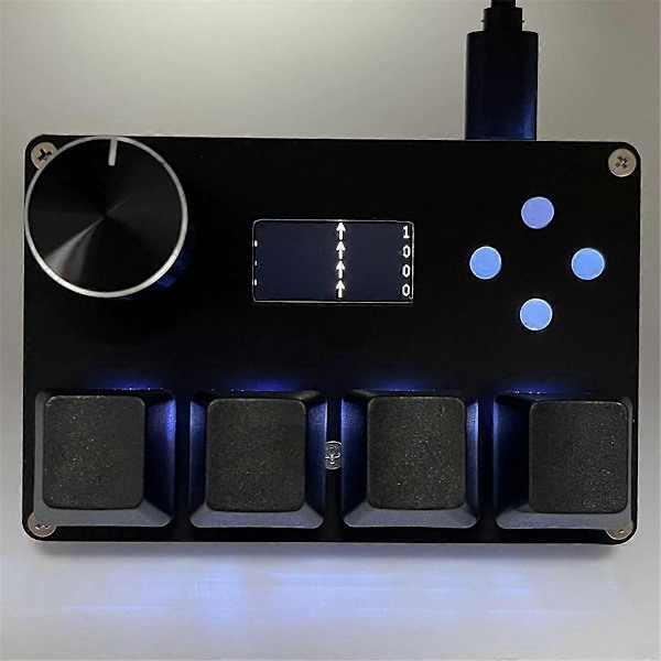 4 Key Mini O3C++ OSU Anpassat Gaming Tangentbord Svart