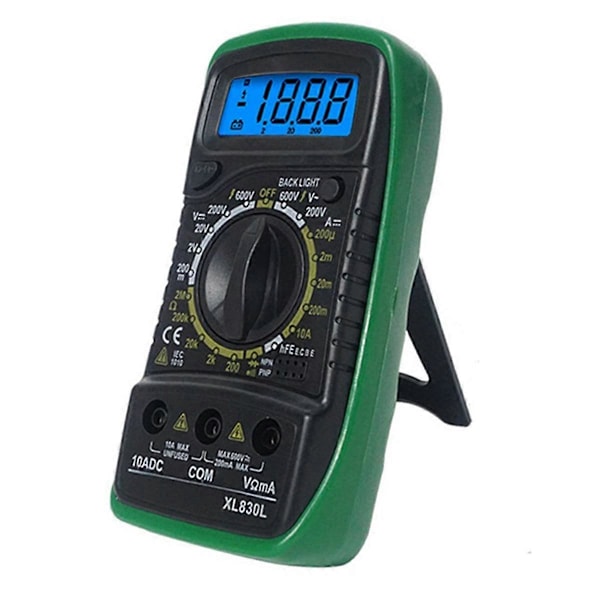 XL830L Handhållen Digital Multimeter LCD Bakgrundsbelysning AC/DC Amperemeter C