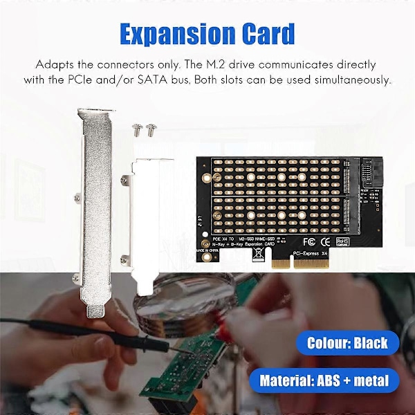 PCIe til M.2/M.2 Adapter M.2 NGFF til Desktop PCIe X4 Adapterkort