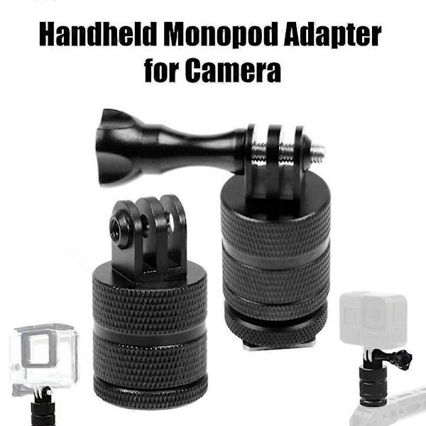 Kamerafästeadapter i aluminium för Canon Standard 1/4\" gängade hål 360 graders rotationsstativfästeadapter för GoPro Diverse kameror